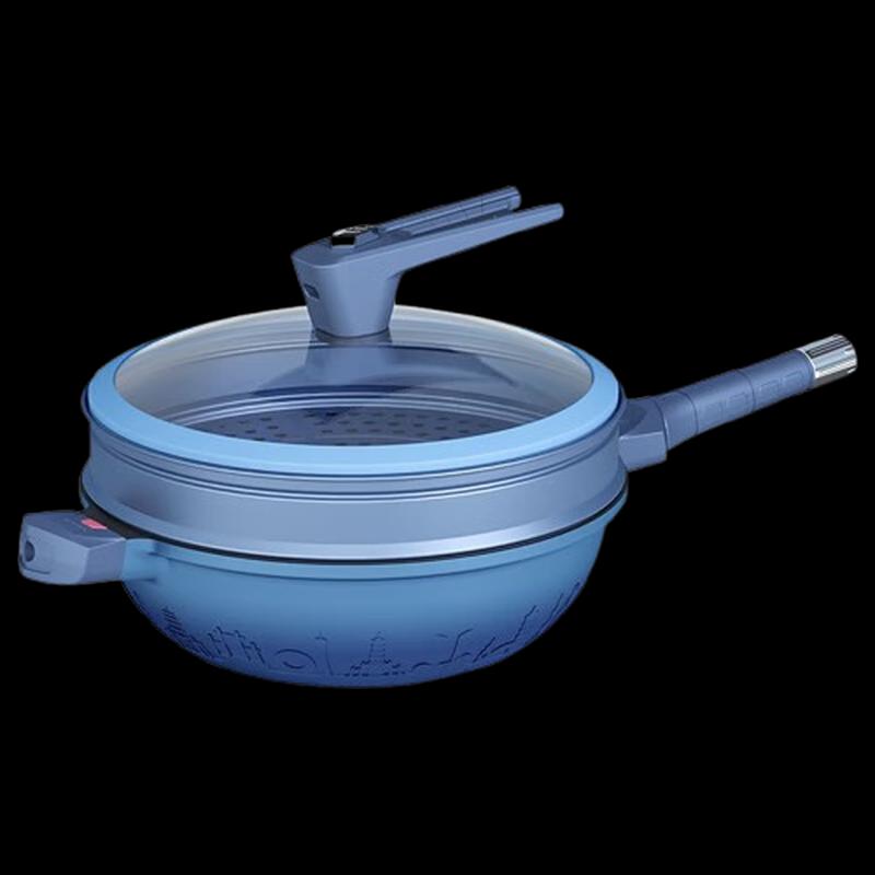 TIBORANG Intercity Series 32cm Non-stick Wok with Steamer & Spatula