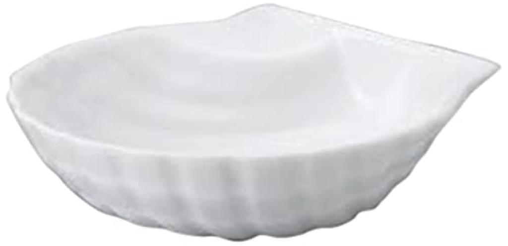 Set of 5 White Shell-Shaped Cockle (Medium) [11.5cm] Western Tableware for Cafes, Restaurants, Coffee Shops, and Hotels