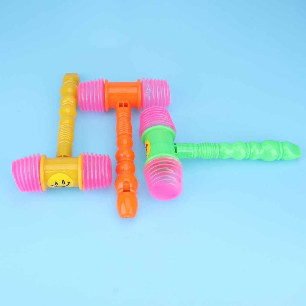 5pcs Baby Music Hammer Toy Children Rhythm Practice Tool Squeaky Sound Hand Tools Musical Instrument Hammer Toy For Kids
