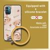 Protective Ring Phone Case For Nokia G11/G21 Youth Waterproof Soft Case Cartoon Back Cover Solid Color Funny Anti-knock