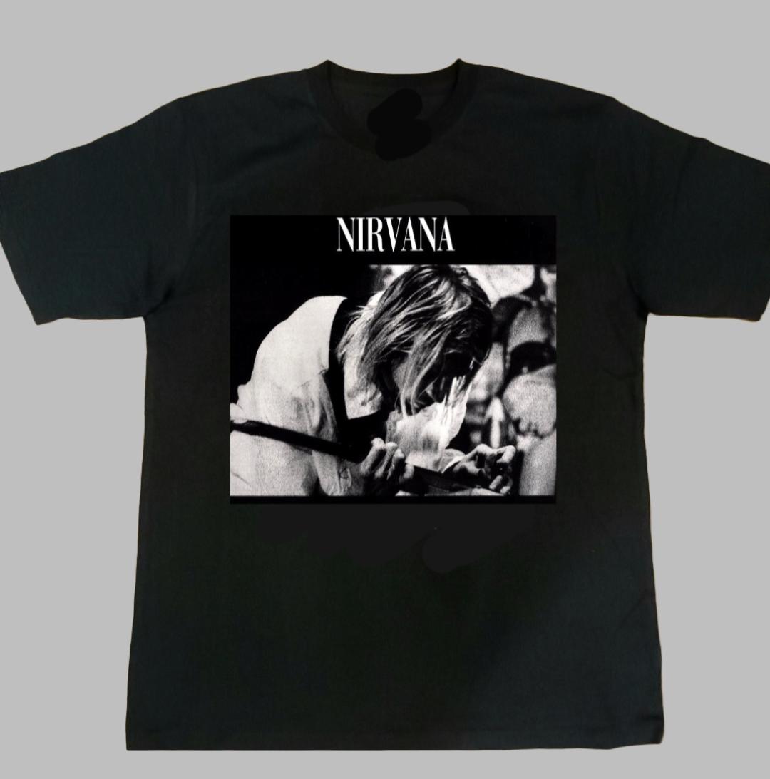 

Nirvana Band Classic Rock Music Art Style Summer Casual TShirt Unisexs and Womens Luxury Brand Top S