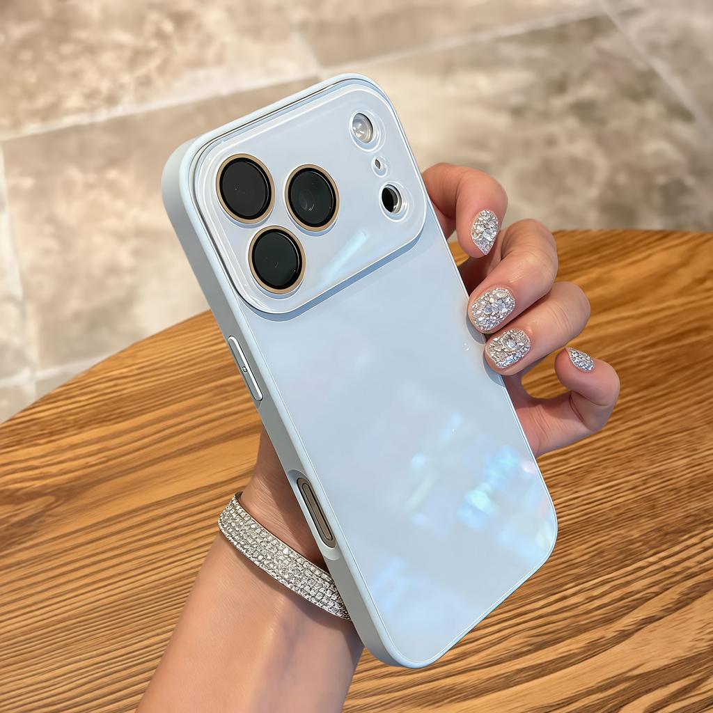 New Tempered Glass Camera Protection Phone Case for For Iphone 17 16 1 14 13 12 Pro Max Bumper Shockproof Hard Back Cover