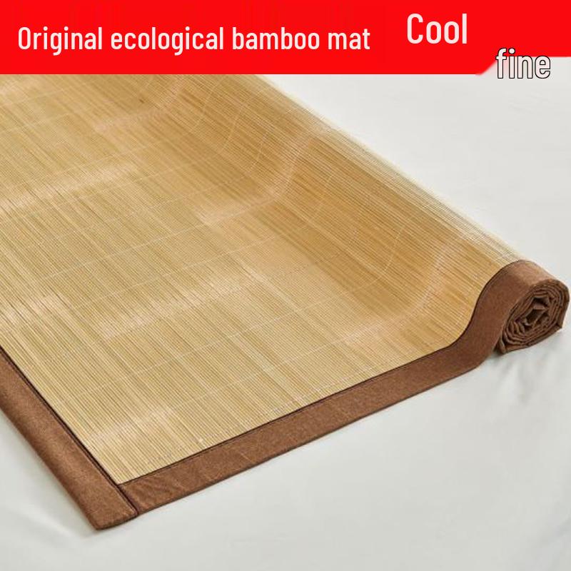 Atmungsaktive Sommer-Bambusmatte mit kostenlosem Versand - Kühlendes, zweiseitiges Design für Einzelbett oder Haushaltsgebrauch