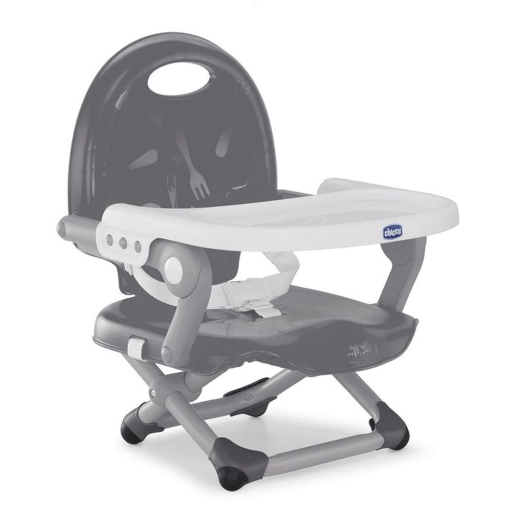 Rialzo per sedia - CHICCO - Pocket Snack - Compatto - Trasportabile - Grigio scuro