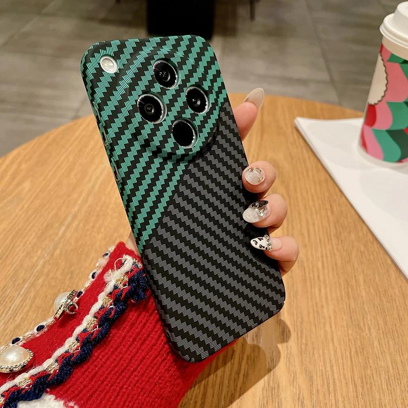 Per OPPO Find X8 Pro,X8 Custodia Ultra-sottile Texture a Strisce in Fibra di Carbonio Copertura Dura Opaca per Find X 8
