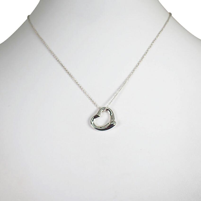 

[Б/у] TIFFANY/Tiffany 925 Open Heart Подвеска/ожерелье [g273-94]