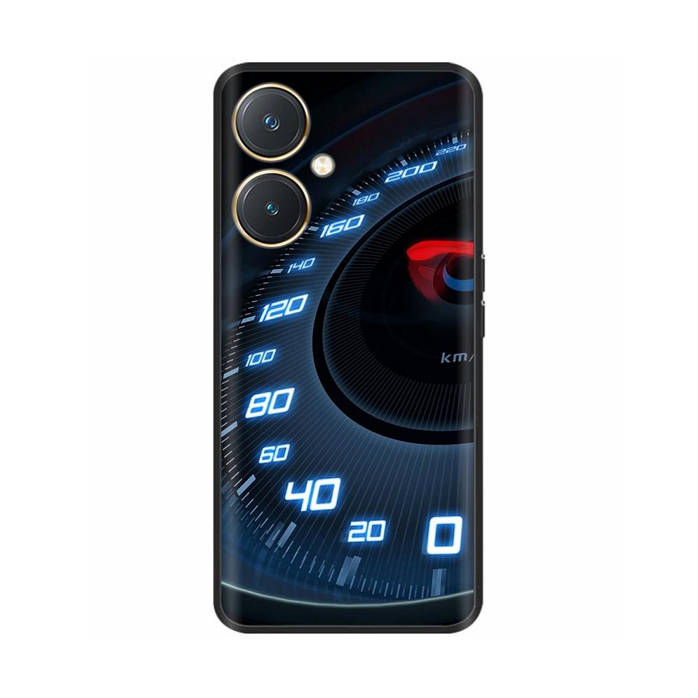 For Vivo Y27 Y27s Case Fashion Flowers Black Soft Coque Silicone Shockproof TPU Phone Cover Funda for Vivo Y27 Y 27 Bumper V2249