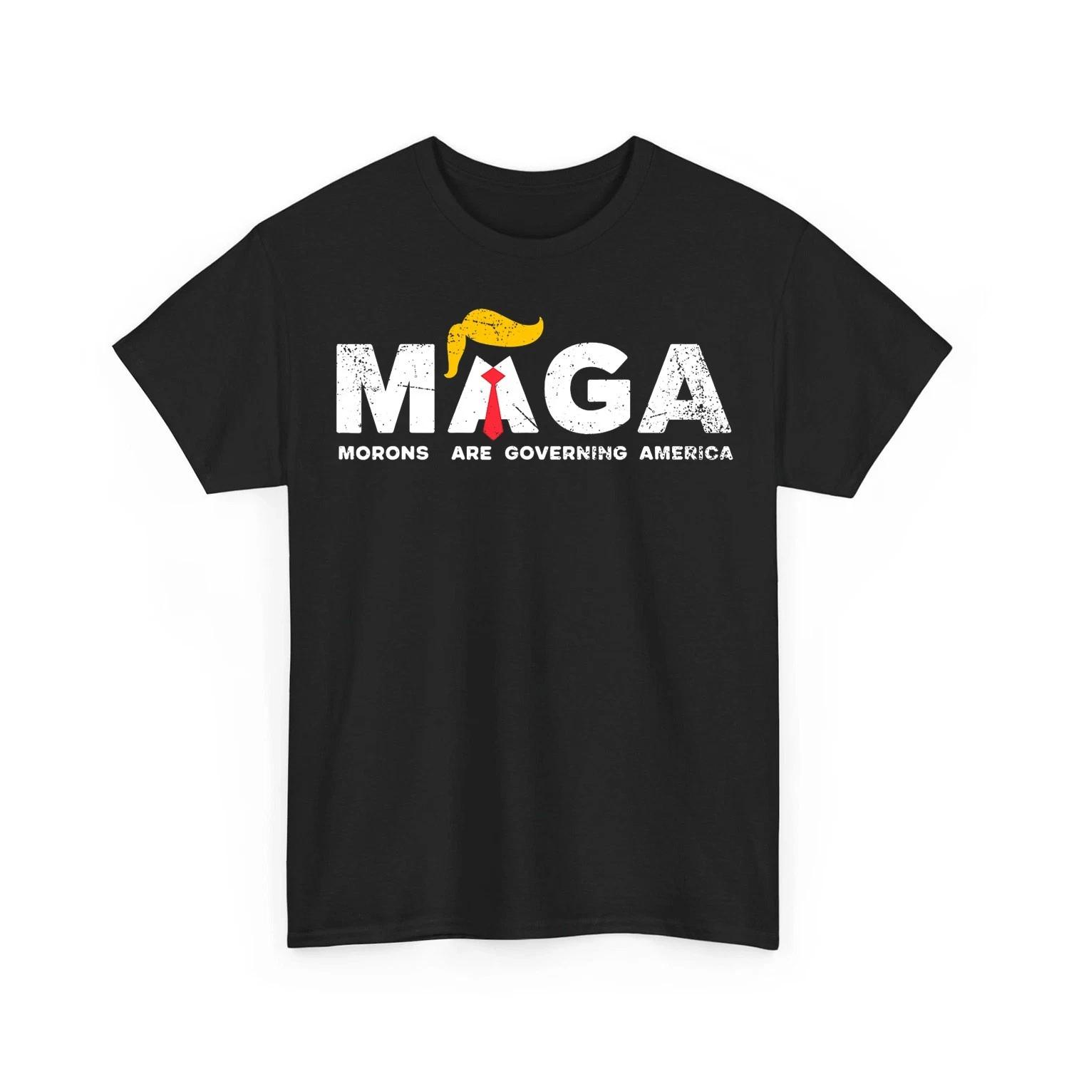 

Morons Are Governing America Anti Trump Vintage Unisex 100% Cotton T-shirt Mens Tees Top 3XL