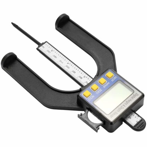 HENPS Digital Depth Gauge, Depth/Height Measurement Tool, 0-80mm (Batteries Sold Separately), LCD Digital Depth/Height Gauge, Precision Electronic Dig