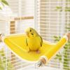 Scratch Resistant Bird Cooling Perch Platform Bite Resistant Hanging Hammock  Aviary