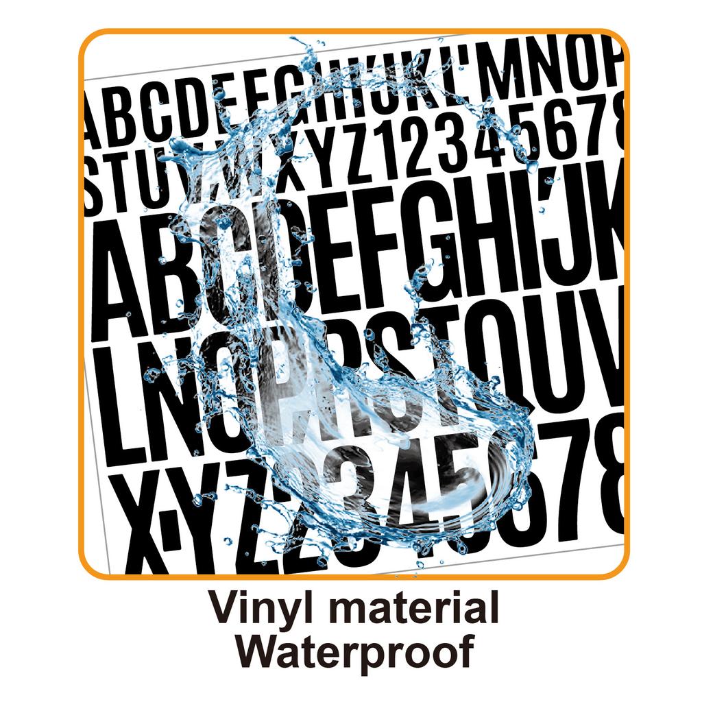 1+2 Inch Letter Sticker Self-adhesive Vinyl Waterproof Suitable for Water Bottle Manual Scrapbook Poster Letter Sticker