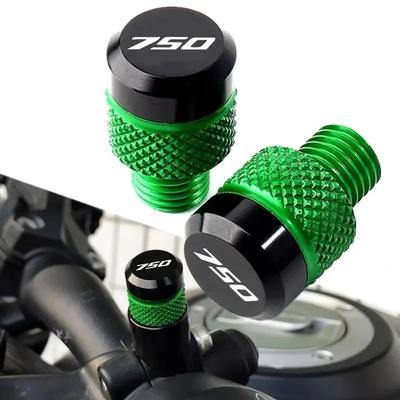 2 db Motorkerékpár Kiegészítők CNC Alumínium Tükör Lyuk dugó csavar csavar Kawasaki Z750 Z 750 Z750S Z750R-hez