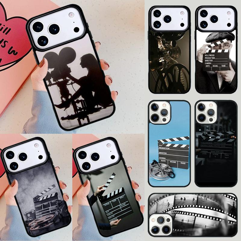 Film Movie maker Clapperboard Take Phone Case For iPhone 17 Air 14 15 13 12 Max Cover For Apple 16 16e 11 Pro Max Plus Coque