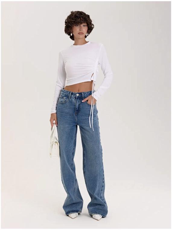 Women's Wide-Leg Jeans Autumn 2025 - Russian Style