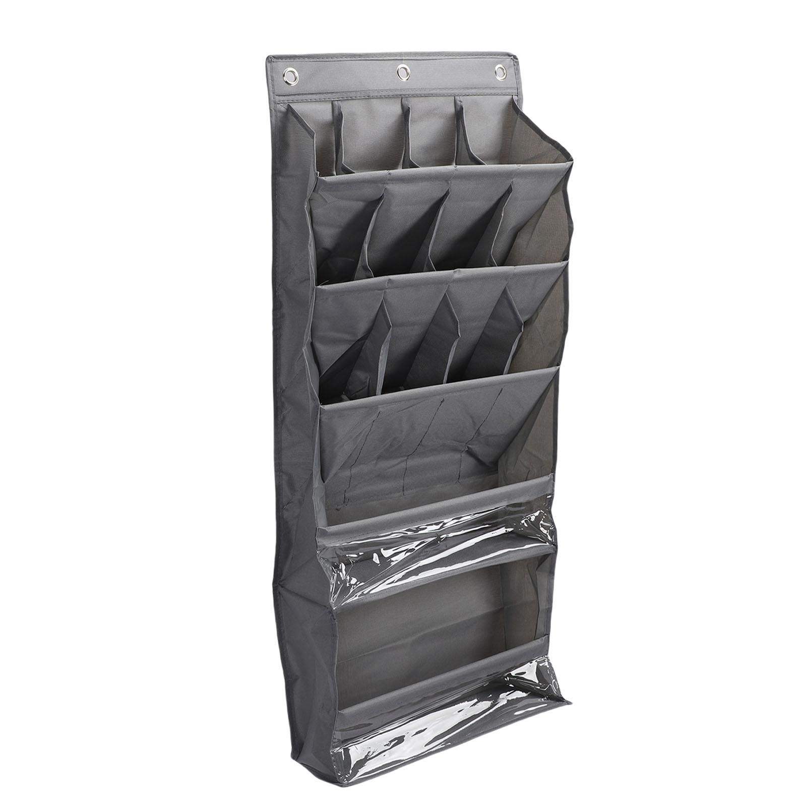 Over The Door Shoe Bag Breathable Space Saving Hanging Storage Holder with Pockets Hanging Shoe Rack for Closet Multi серый 1960₽