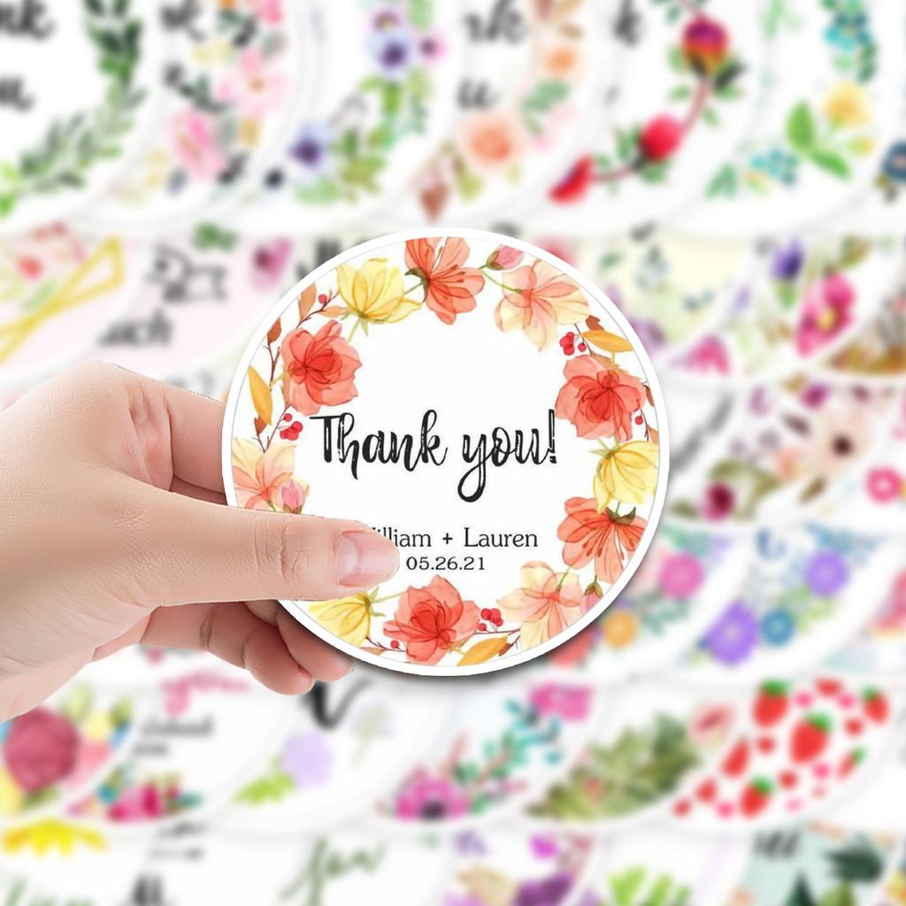 50 Thanks To Graffiti Stickers Suitcase Car Notebook Refrigerator Water Cup Waterproof Decorative Stickers