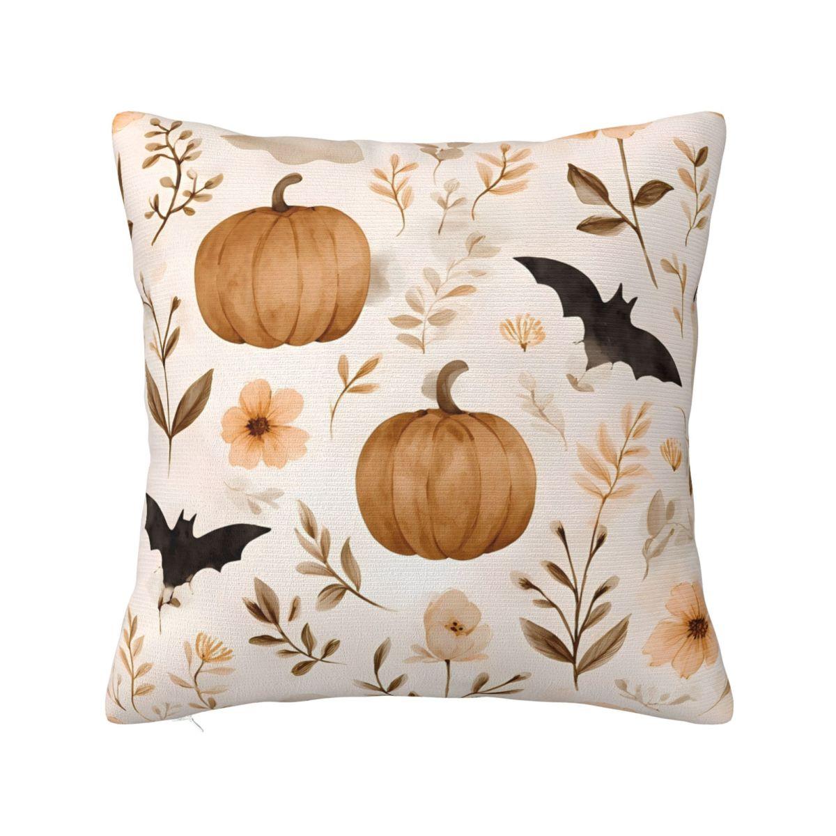 

Halloween Pumpkin Pattern Pillow Case Cushion Cover Polyester Graphic Pillow Cover Funny Pillowcases For Sofa Car Home Decor 30cmx30cm
