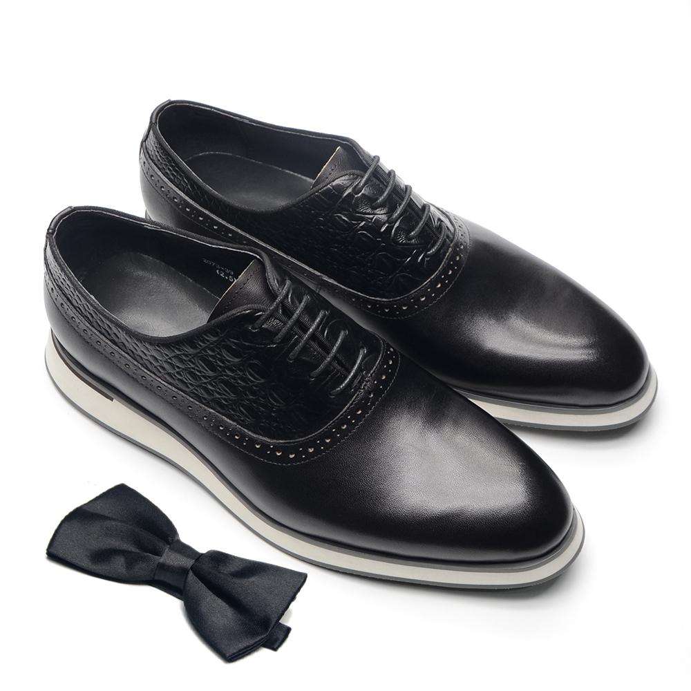 Herren Echtleder Formelle Schuhe Hohe Qualität Casual Oxford Sneaker Business Schuhe Schwarz Braun Schnürschuhe Bequemer Herrenschuh