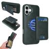 For iPhone 16 Plus Magnetic Case BETOPNICE RFID Blocking Leather Phone Back Cover with Detachable Card Bag
