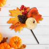 Artificial Maple Branches Vine Foliage with Pumpkin DIY Halloween Decor Kitchen Festival Table