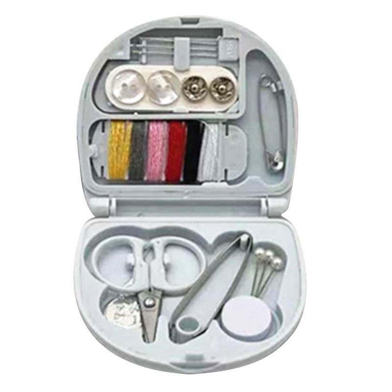 Basic Needle and Thread Set with Storage for Case Mini Sewing Kit Portable Sewing Supplies for Adult Home Travel Emergen