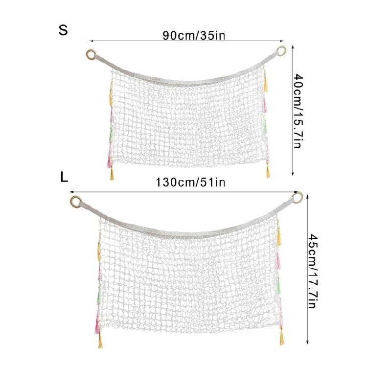 Atmungsaktive Netz-Spielzeughängematte Großes Aufbewahrungsnetz für Stofftiere Eck-Hängenetz zur Organisation des Kinderzimmers