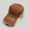 4 Gradient Distressed Rivet Baseball Cap Men Women Sun Protection Streetwear Hat