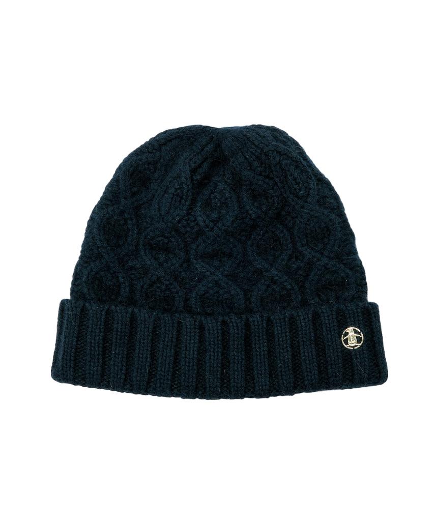 [Munsingwear] Knit Watch Shaggy Material Knit Hat Penguin Charm Casual Golf MG4FCP43L Women's NV00 (Navy)