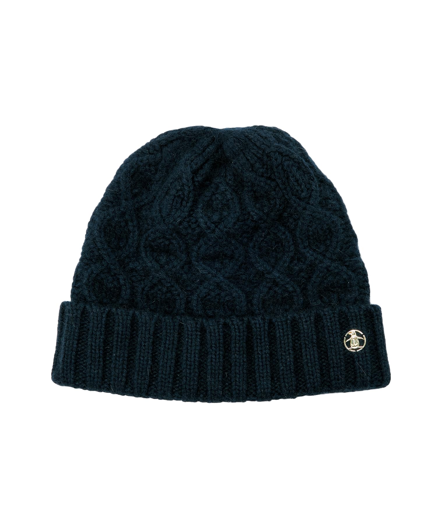 

[Munsingwear] Вязаная шапка из мохнатого материала, вязаная шапка с подвеской в виде пингвина, повседневная для гольфа, MG4FCP43L, женская, NV00 (военно-морской флот)