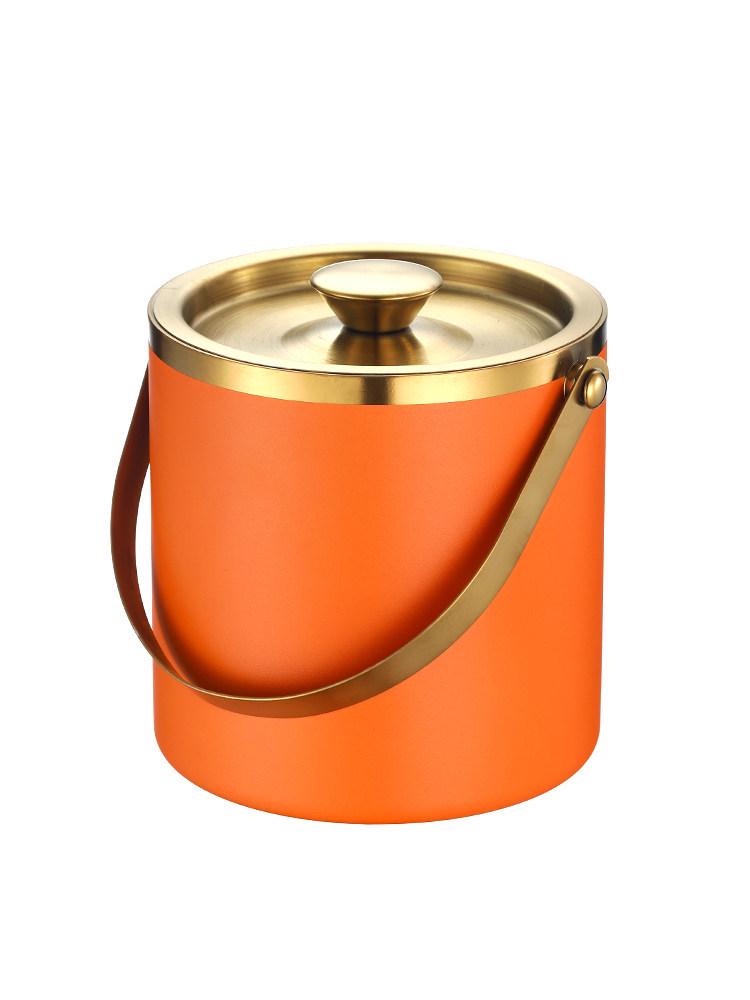Double Layer Stainless Steel Ice Bucket for Wine & Beer