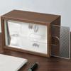 Rectangle Walnut Wood Grain Tissue Box Elegant Napkin Holder Wood Draw Paper Box  Restaurants