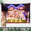 Christmas Atmosphere Tapestry Celebrate Festival Christmas Tree Living Room Home Wall Background Hanging Decorative Tapestry