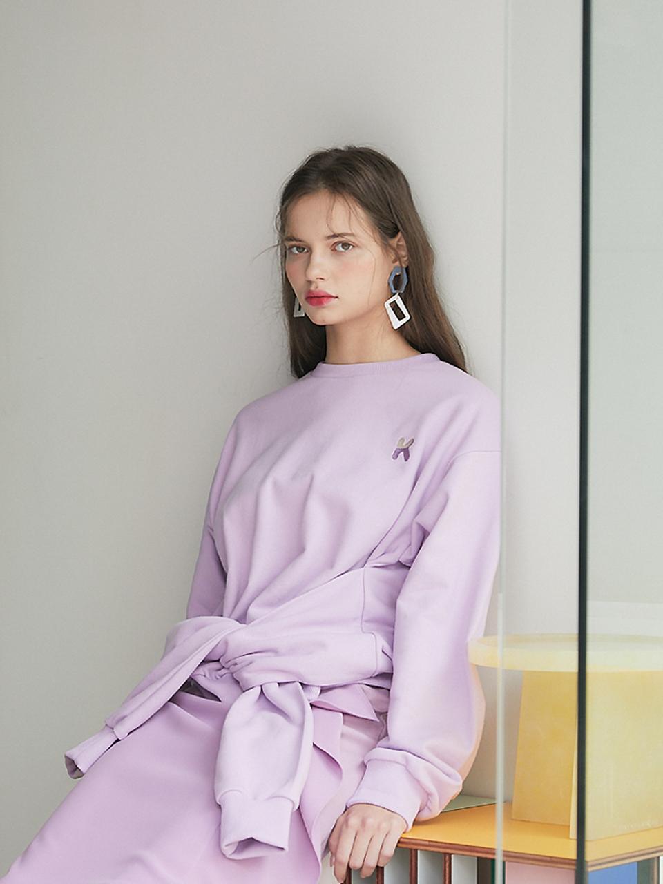 Свитшот Studio K с рукавами-колокольчиками_Лавандовый фиолетовый Lavender/Fresh
