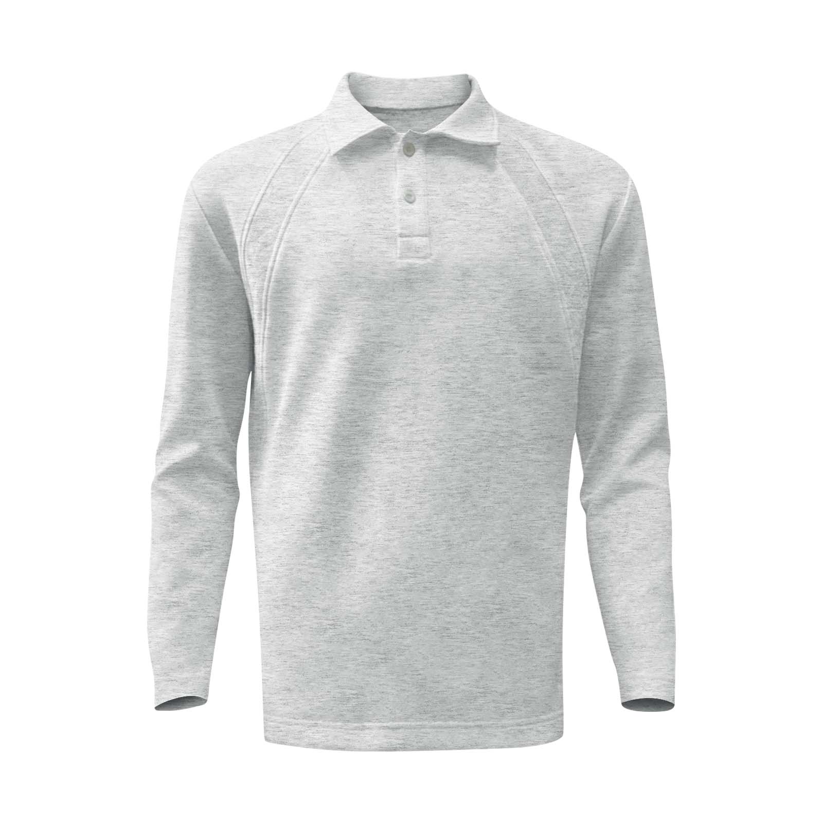 

Мужской однотонный топ с лацканами на пуговицах, повседневная спортивная футболка с длинным рукавом облегающего кроя M