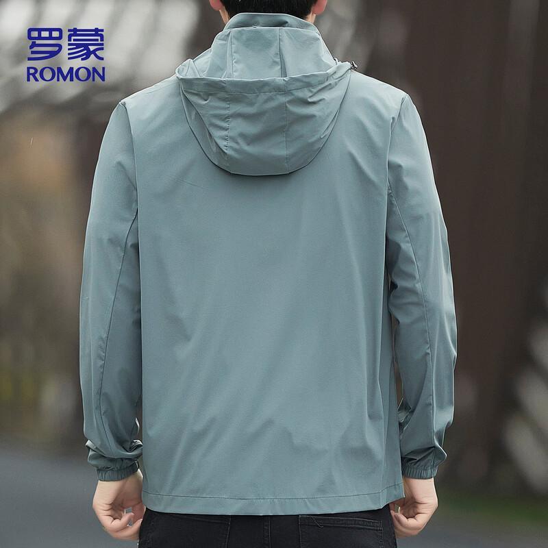 ROMON Men's Fishing Ice Silk Hooded Sun Protection Jacket
