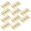 A95I-Brass Hinge Set-Brushed& Sealed 10 Pieces For Jewelry Box, Kitchen Cabinet Doors-Copper Small Box Decorative Accessories