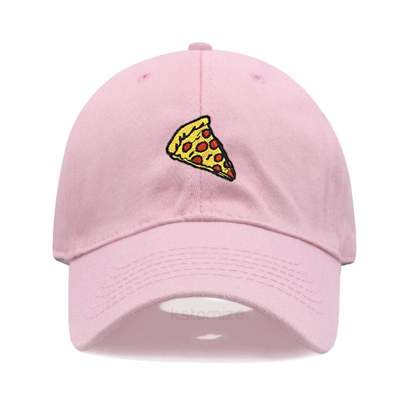 Pizza Embroidered Baseball Cap for Women Men Fashion Adjustable Soft Cotton Dad Hat Unisex Classic Golf Caps
