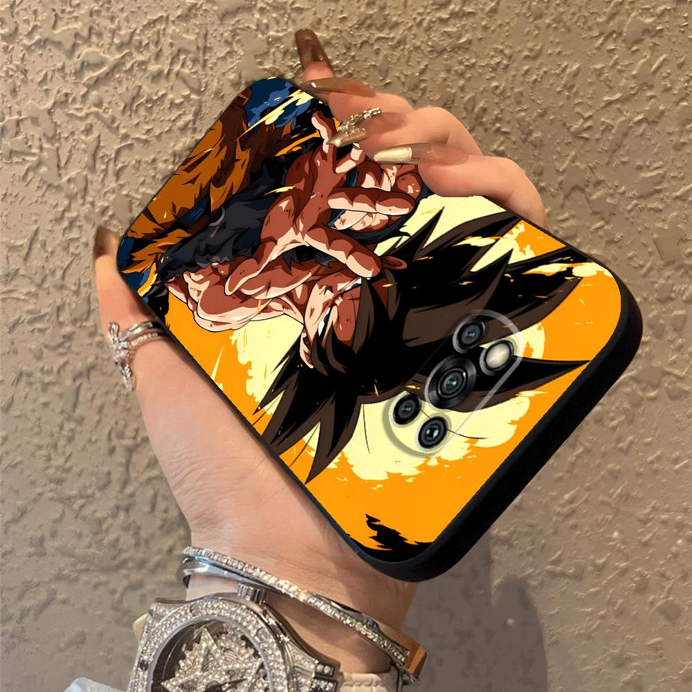 Dragon Ball Anime Goku Case for Xiaomi Poco F8 C50 X3 X4 X5 X7 Pro F1 F3 M5 C71 C61 M3 M4 M7 Pro C75 Black Soft Phone Cover