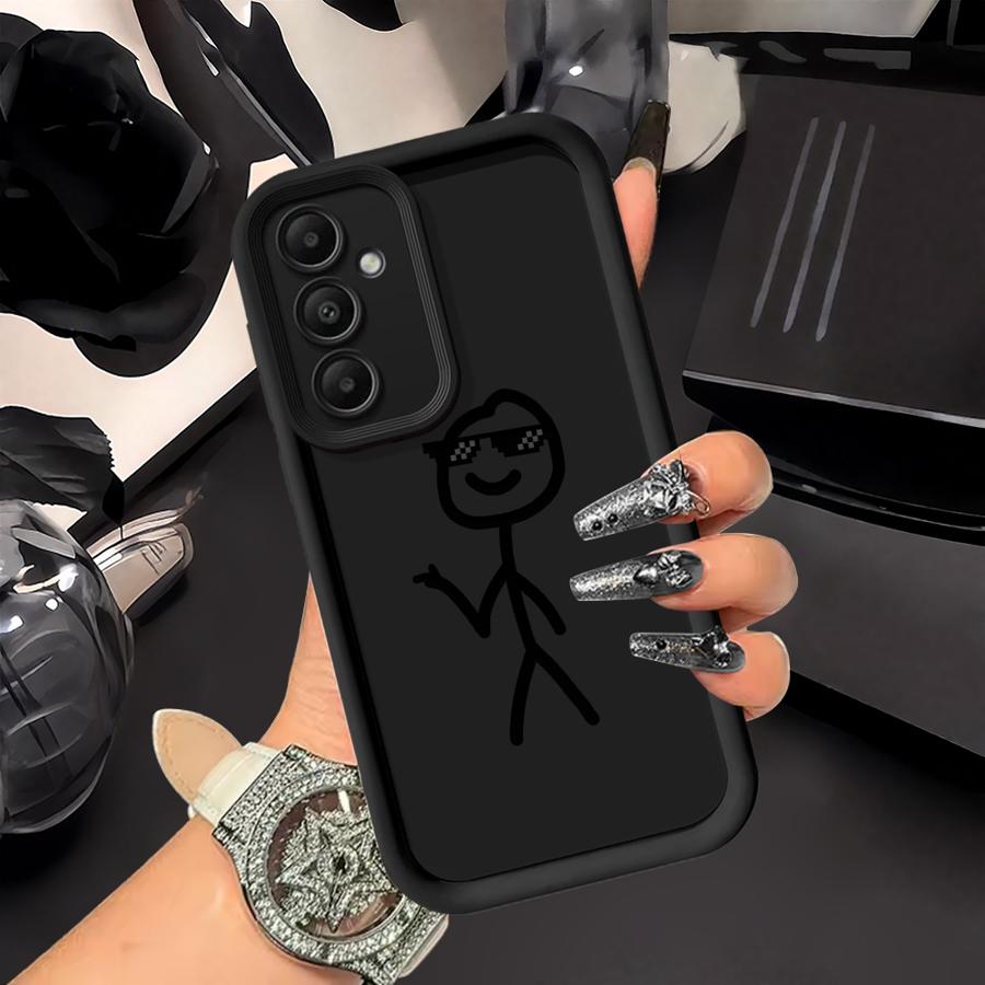 Case for Samsung Galaxy A56 A24 A54 A32 A22 A35 A52 A36 A73 A25 A26 A55 A21s Phone Cover Cartoon Character