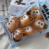Garfield cartoon cute plush doll keychain kawaii cat head figure pendant backpack accessory anime merchandise