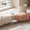 Lightweight Comfortable Wrist Jewelry Obsidian Stone Bracelet for Men Women, Colorful Rock Beads Boho Style Beaded Decor Stackable Stretch Bracelet,