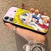 Sailor Moon Tsukino Usagi Black Soft Phone Cover Case for iPhone 15 16 14 Plus 13 12 11 17 Pro Max XR XS Max 17Air 7 8