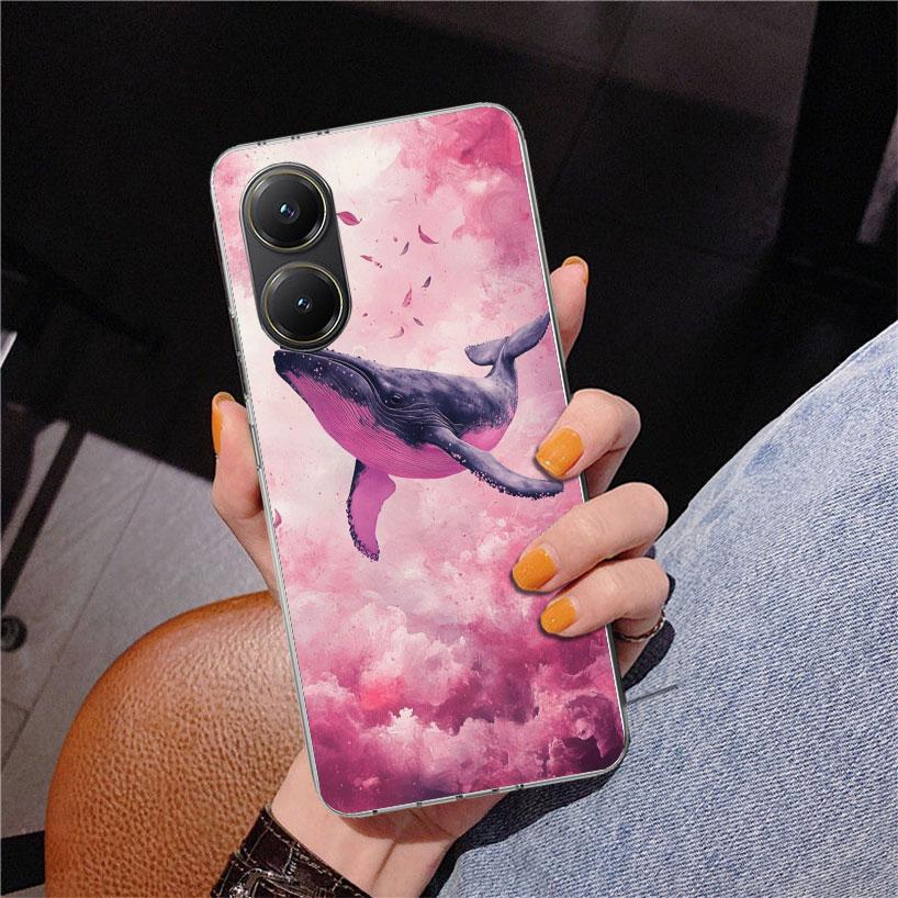 Humpback Whale Sea Giant Phone Case For Xiaomi Poco X7 X6 X5 Pro F7 Ultra Redmi 15C 15 13C 13 12C 12 10 10A 10C 9 9A 9C 9T Cover