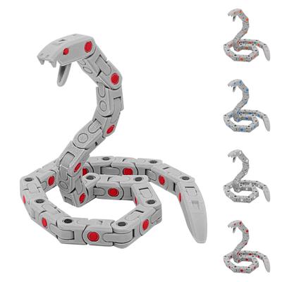 3D Printed Mechanical Snake Toy With Movable Technology And A Sense Of Technology