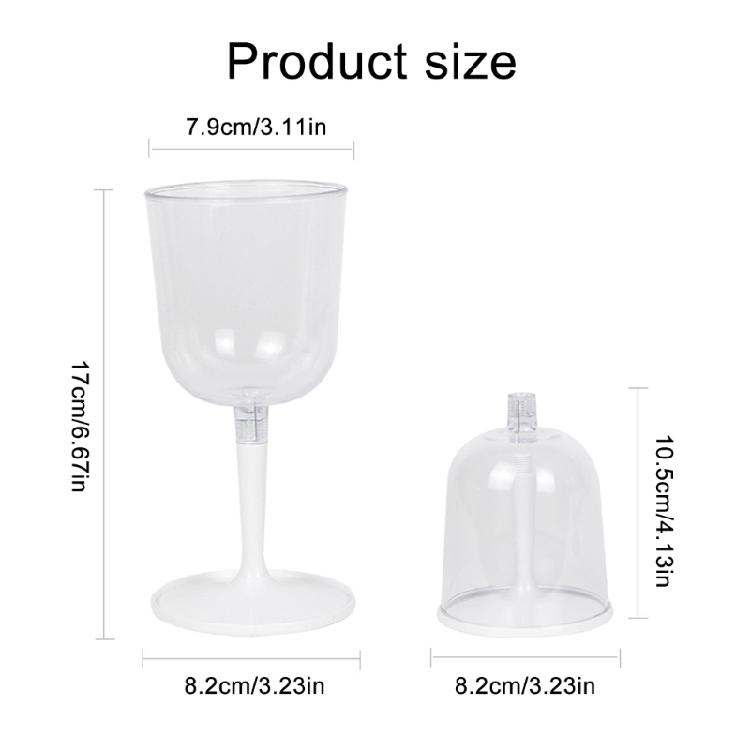 Outdoor Travel Camping Unbreakable Wine Glasses Foldable Wine Glass, Shatterproof and Clear Portable Wine Glasses