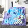 1pc Pistas Da Blue Blue’s Clues3 Blanket, Gift, for Men and Women, Soft Blanket, Good for Sofa Bed Couch Travel, Lightweight Flannel Blanket