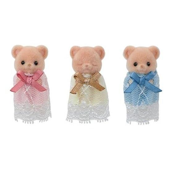 Sylvanian Families Doll Biscuit Bear Triplet Healthy Set FS-63 ST Mark Certification Ages 3 Up Toy Dollhouse EPOCH