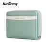 Baellerry Women Fashion Short Zipper Wallets Warm Color Artificial Leather Coin Purses Casual Card Holder Purse GZW