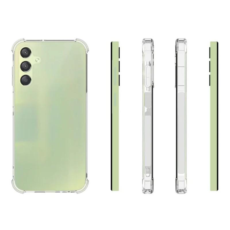 For Samsung Galaxy A15 4G/Galaxy A15 5G Back Cover WANLONFENG TM Series 2.0mm Clear TPU Phone Case (Big Lens Hole)