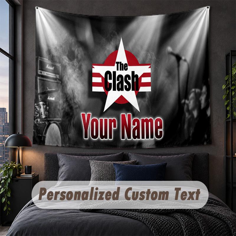 Custom Name Text Tapestry,The Cure Decorative Wall Hanging, Background Tapestry For Home Bedroom